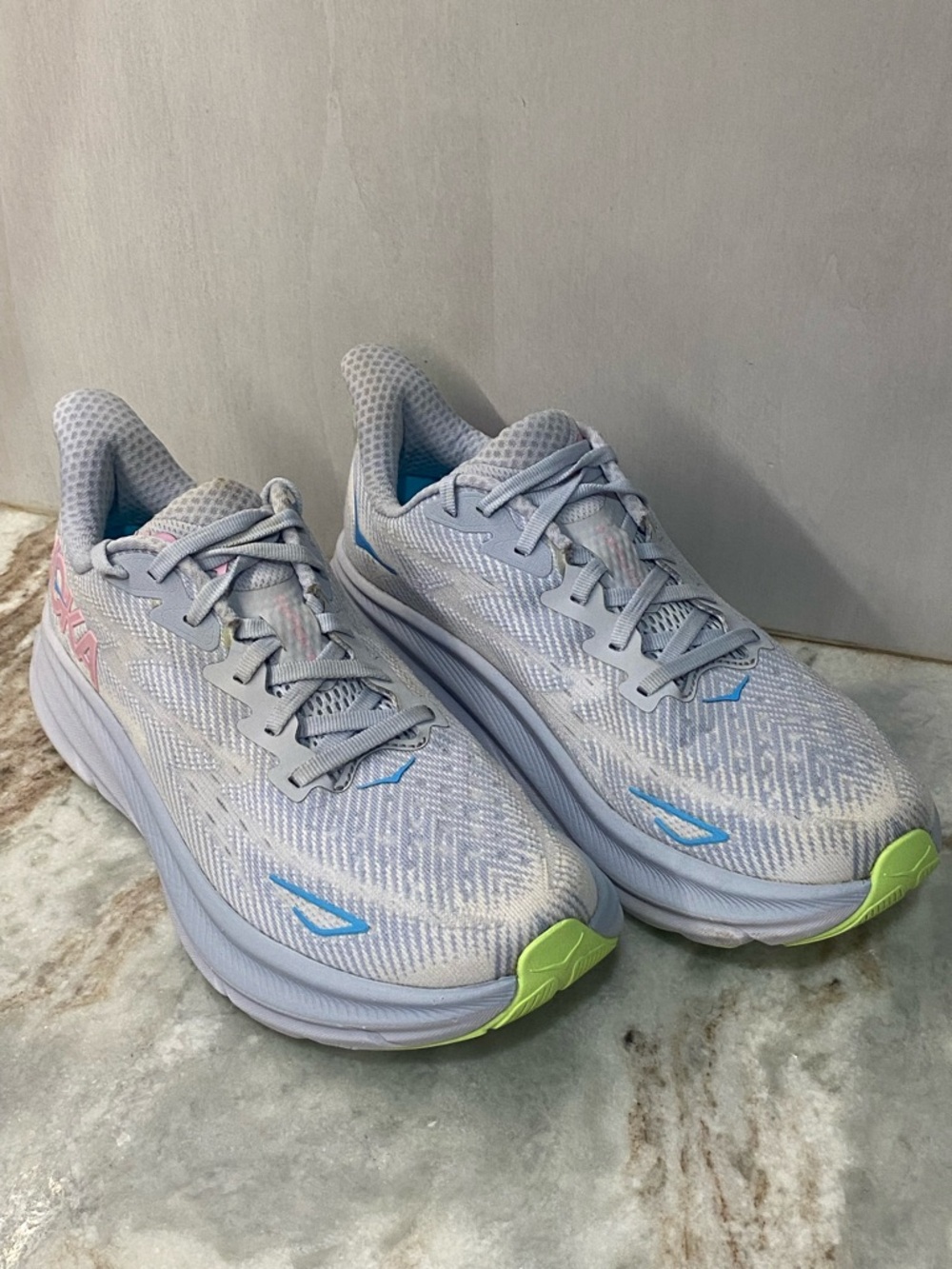 HOKA Women's Clifton 9 - Gull / Sea Ice - Size 8B